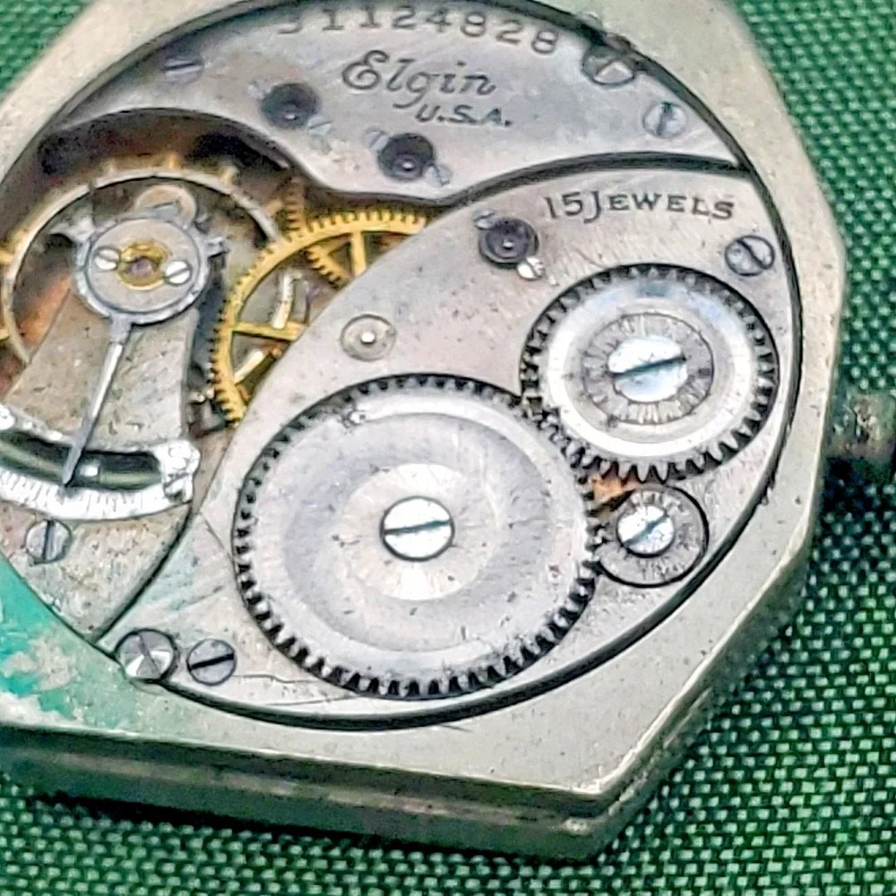 Vintage Elgin 15 Jewels Mechanical Wrist Watch‎ Movement Faces Mechanisms Misc